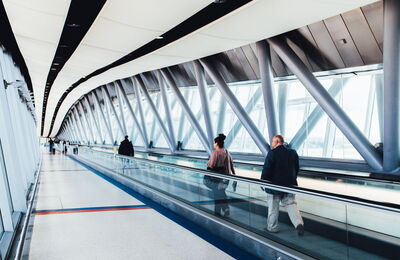 L'aéroport vu de l'intérieur