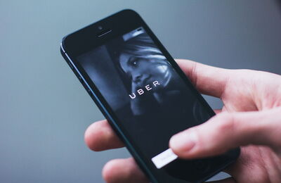 L'application Uber sur le smartphone