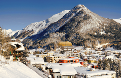 Davos und ein Berg