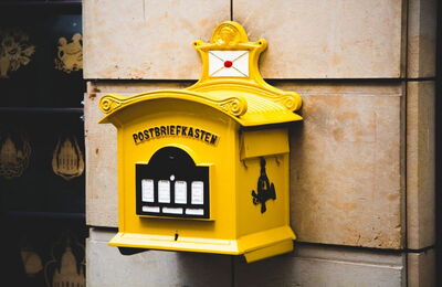 boîte postale en angleterre